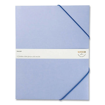 Noted by Post-it® Brand Folio, 1 Section, Letter Size, Blue, 2-pack freeshipping - TVN Wholesale